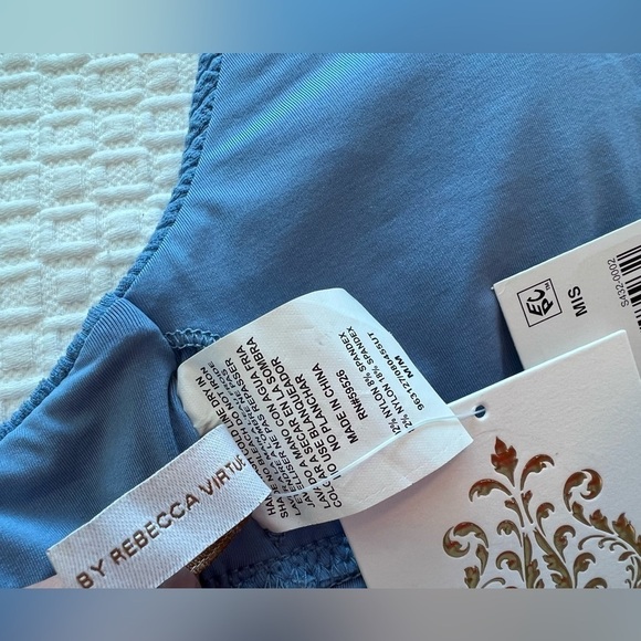 BECCA Blue Banded Triangle Bikini Top - Picture 4 of 16